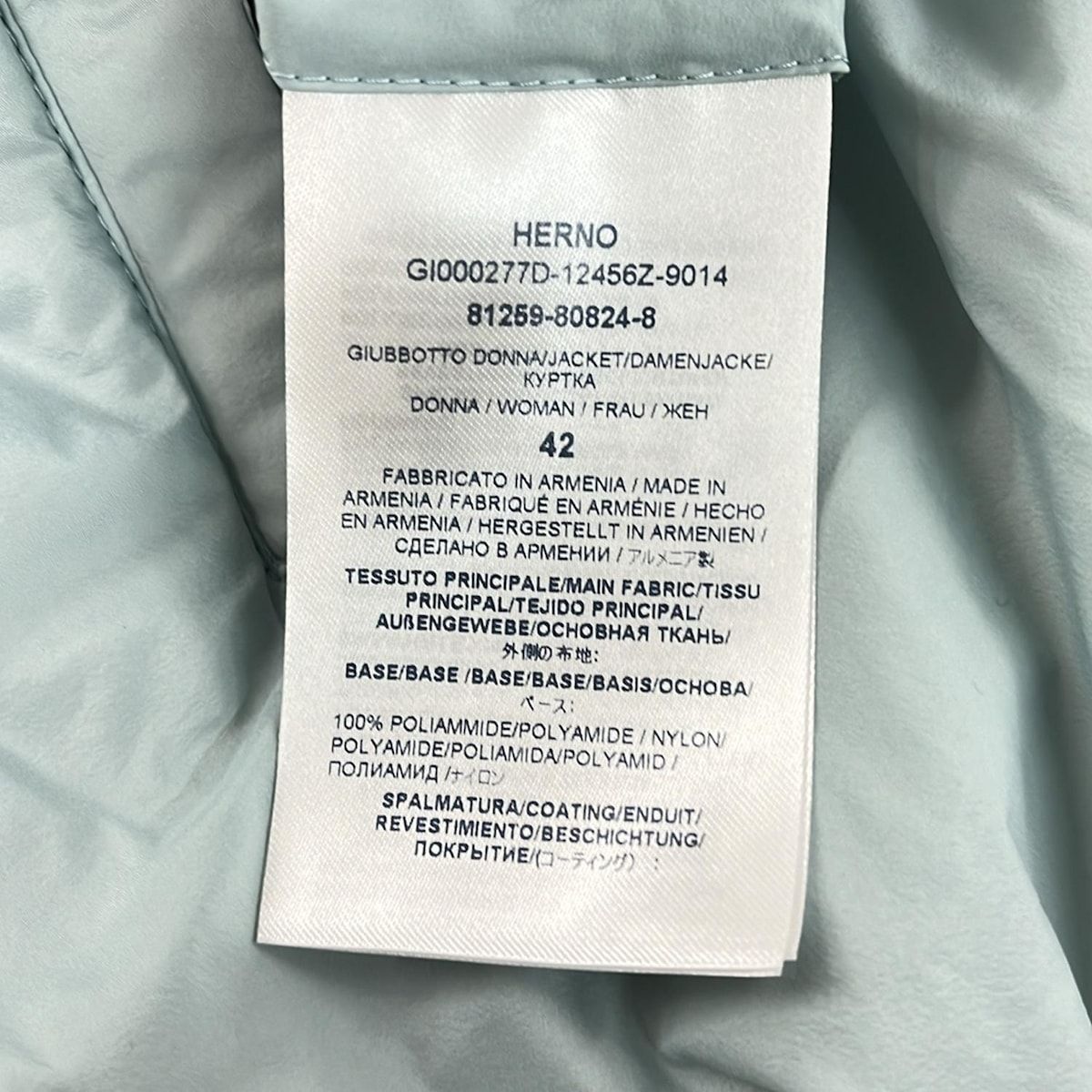 HERNO(ヘルノ) コート サイズ42 M レディース美品 - ライトブルー 長袖  