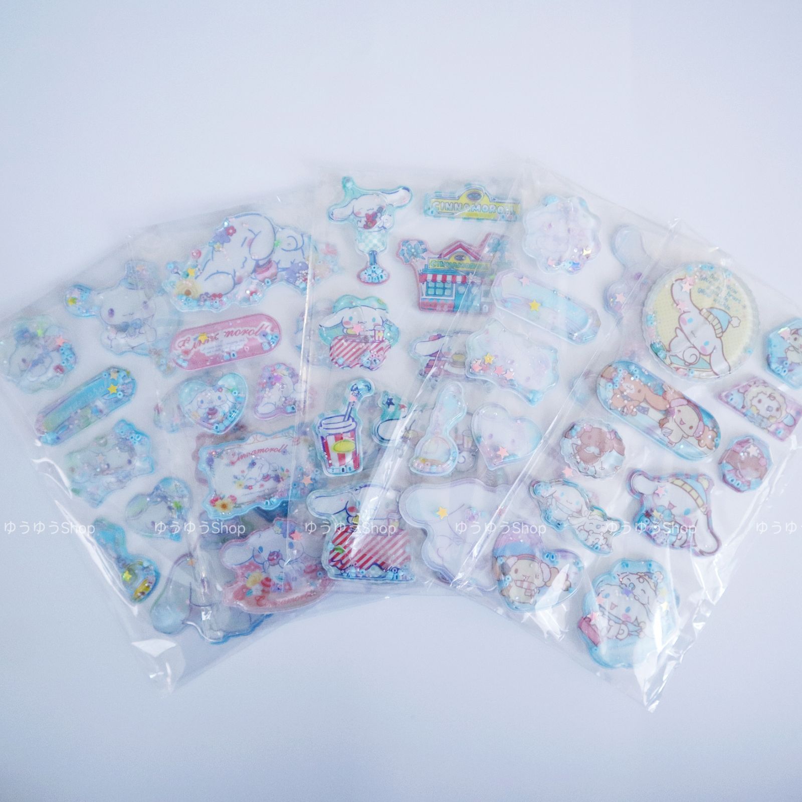 シナモロール グッズセット レトロ 当時品　シール　入手困難 シナモロール グッズ 正規品 ウォーターシール 2枚セット ランダム