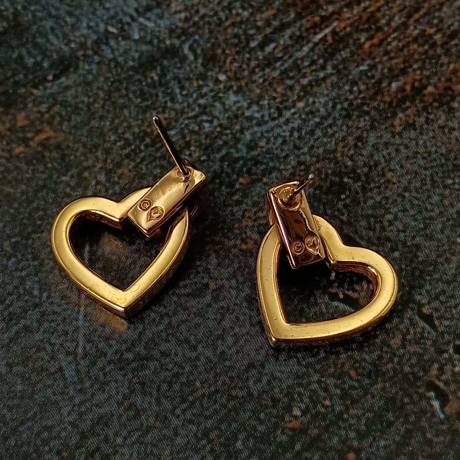 Swarovski スワロフスキー ハート ゴールド ピアス 両耳 レディース 