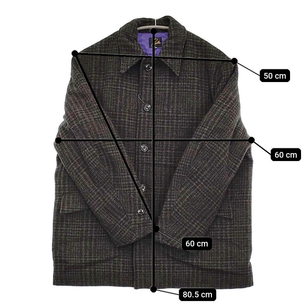 Needles Car Coat Wool Glen Plaid 定価86900円 pu097 サイズS コート