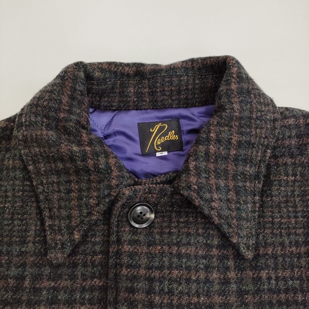 Needles Car Coat Wool Glen Plaid 定価86900円 pu097 サイズS コート