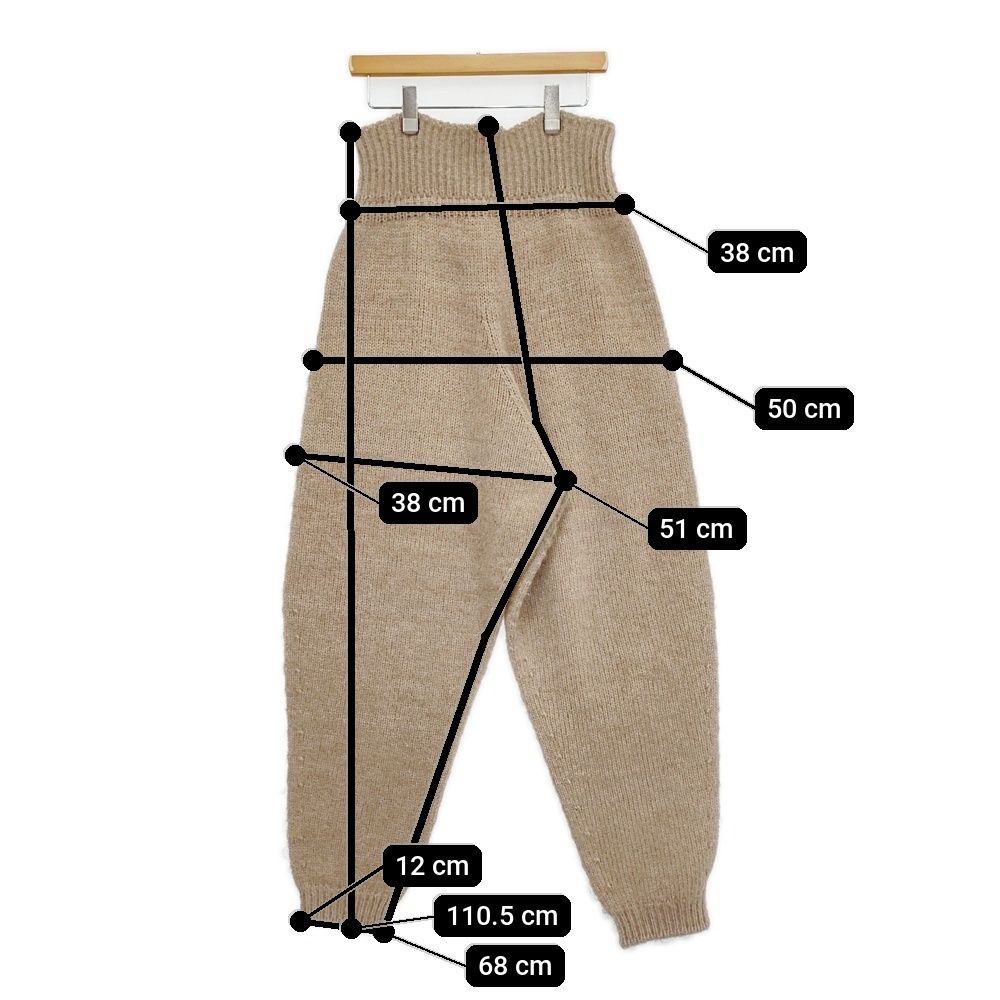 fofofofa HARVEST KNIT PANTS 定価38500円 ウール アルパカ モヘヤ