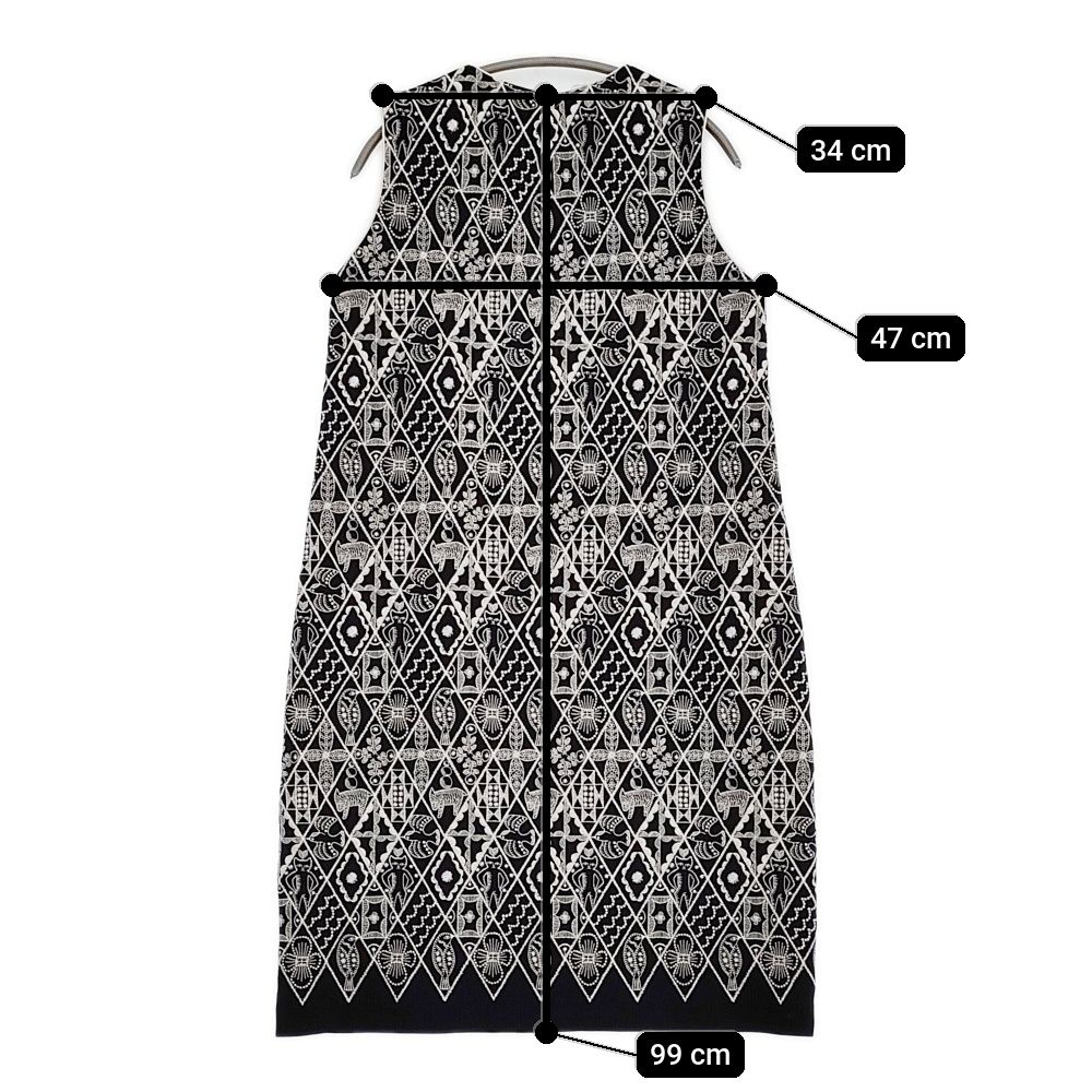 minä perhonen ノースリーブワンピース 36 mina perhonen symphony xa3669 サイズ38 刺繍 エンブロイダリー