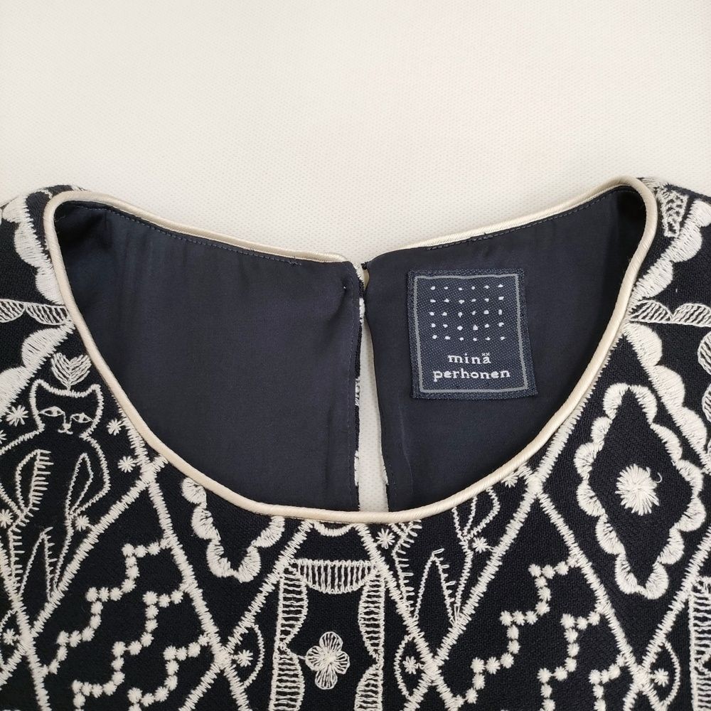 mina perhonen symphony xa3669 サイズ38 刺繍 エンブロイダリー