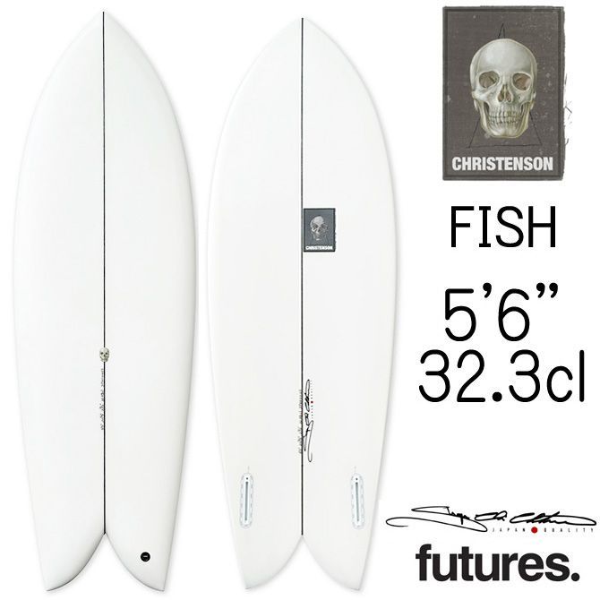 新品未使用　クリステンソン　フィッシュ　5’6 サンディエゴ産 クリステンソン サーフボード フィッシュ 5'6