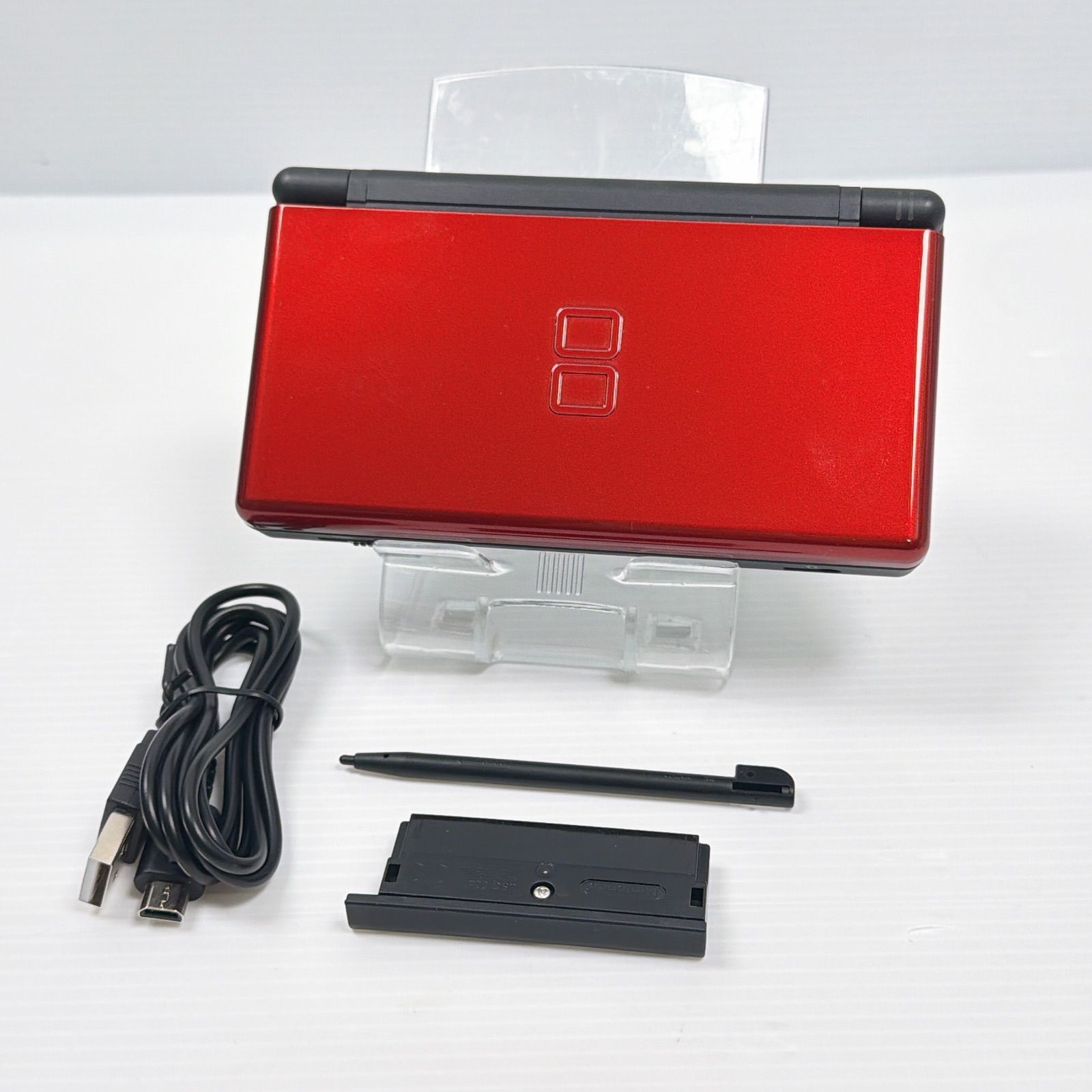 ★未使用品★極美品ニンテンドーDS Lite クリムゾン/ブラック【生産終了】訳 ニンテンドー DS Lite クリムゾンブラック 外装極美品 遊べるセット