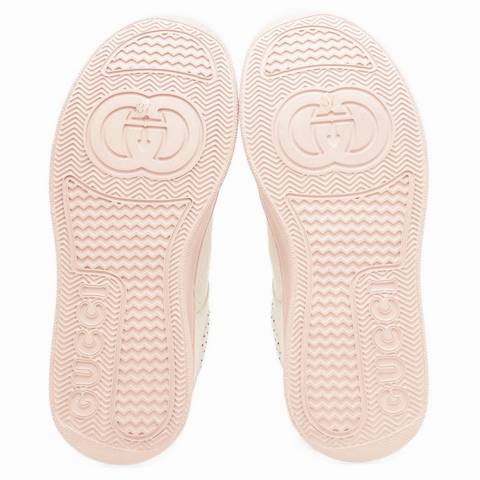 美品】GUCCI グッチ ローカットスニーカー レザー シグネチャー ロゴ 