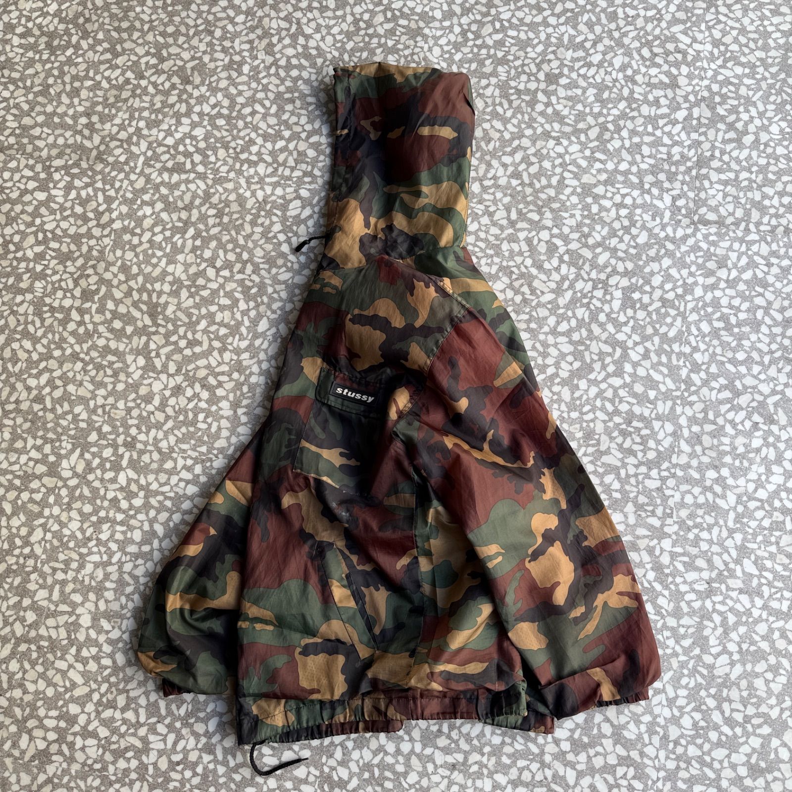 90s stussy 迷彩ジャケット STUSSY / 90′s OUTDOOR nylon jacket オールドステューシー 総柄 迷彩