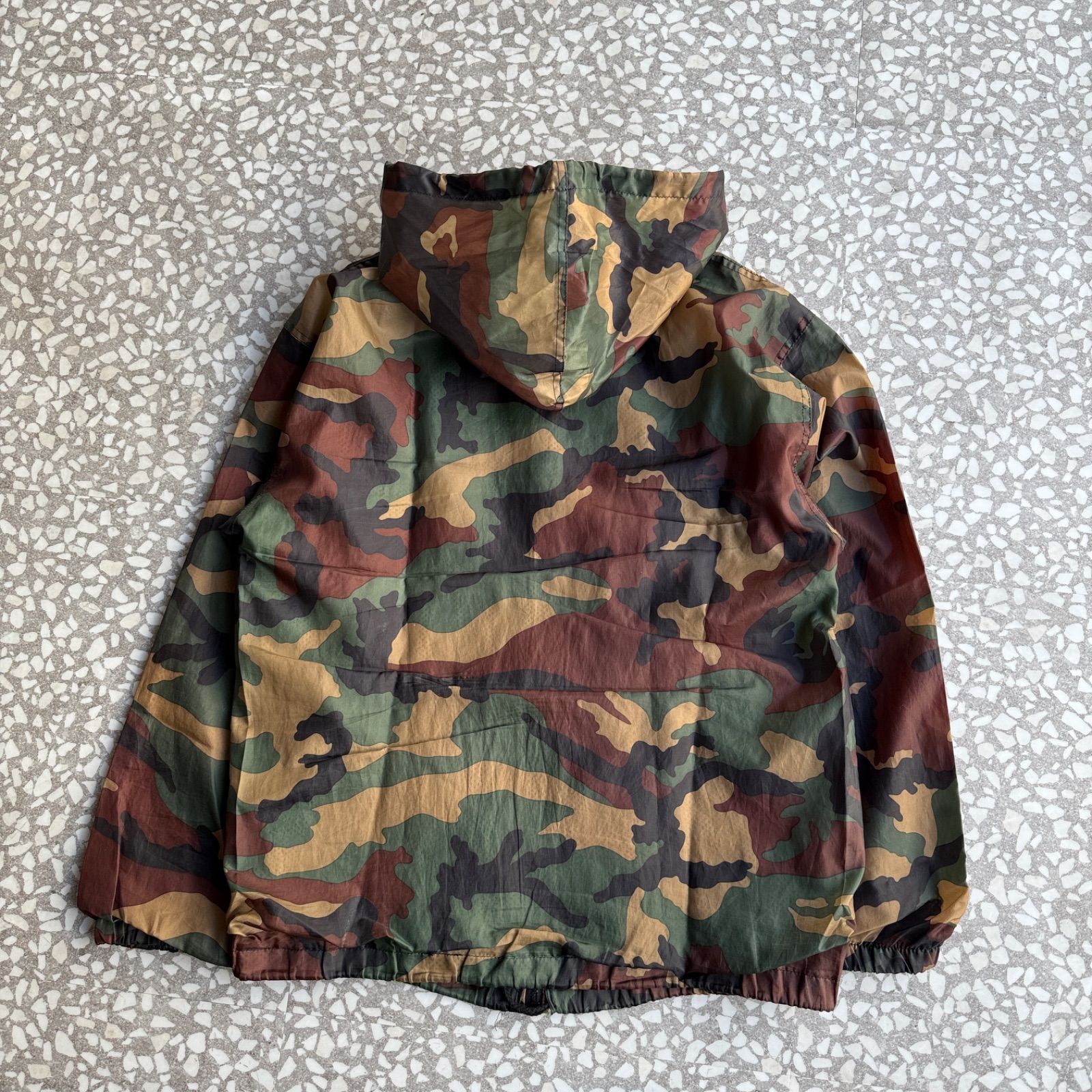 STUSSY / 90′s OUTDOOR nylon jacket オールドステューシー 総柄 迷彩