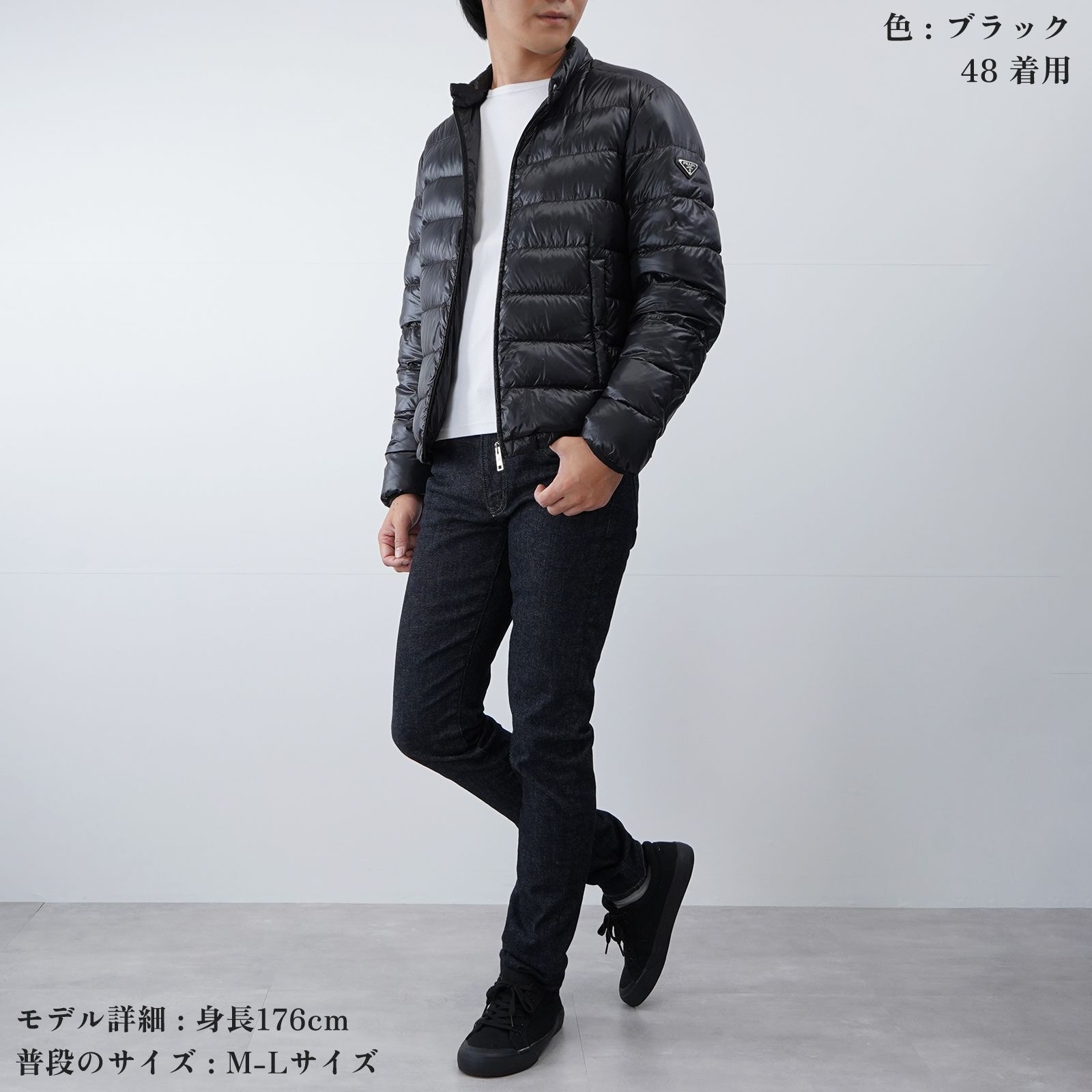 新品同様】PRADA プラダ ダウンジャケット SGA462 ブラック - メルカリ