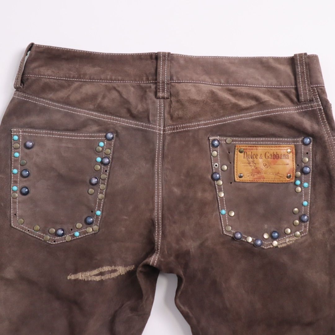 DOLCE&GABBANA d&g archive around 2003-2005 Studded design leather