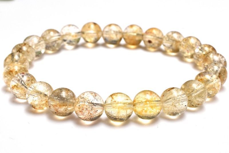 1点物】幸運を引き寄せる！ ゴールデンスキャポライト 8mm