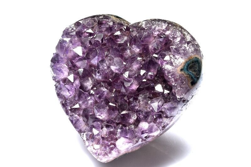 1点物】希少◇ウルグアイ産 アメジストクラスター 69x69x32mm ハート