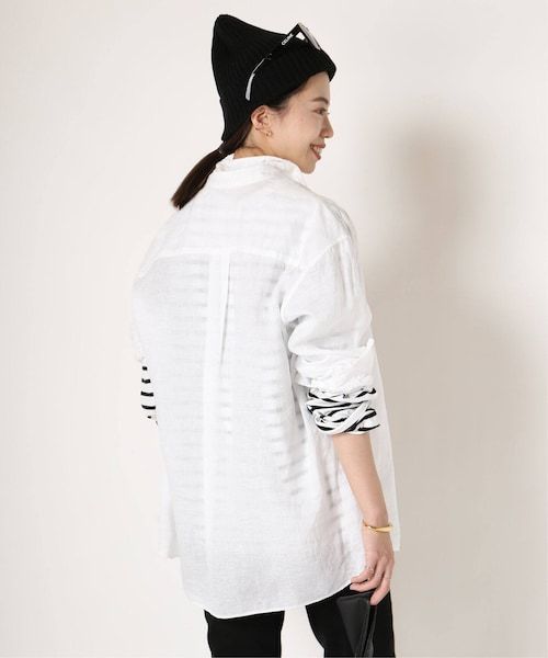 MUSE de Deuxieme Class 24ss シャツ 麻リネン100% cY09 MUSE de Deuxieme Classe 2023SS リネン100% シャツ LINEN WASH