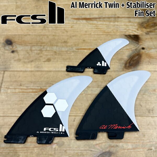 FCS2 フィン FCS II AM TWIN+1 PC GREY/CHARCOAL M-L RETAIL FINS