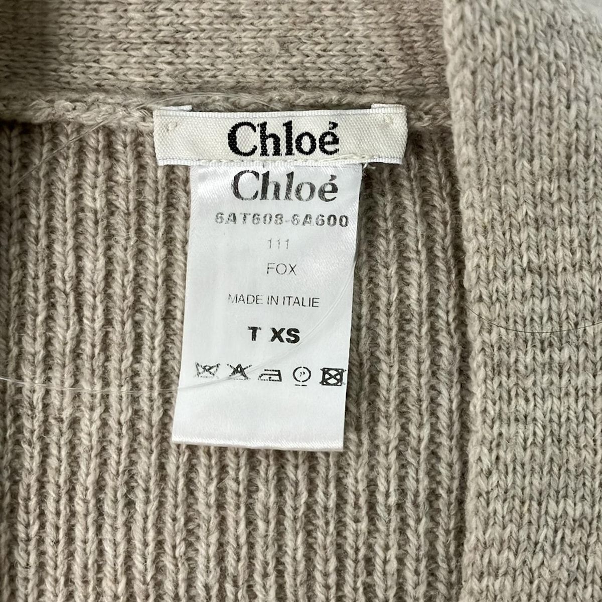 Chloe(クロエ) コート サイズXS レディース美品 - グレーベージュ 長袖