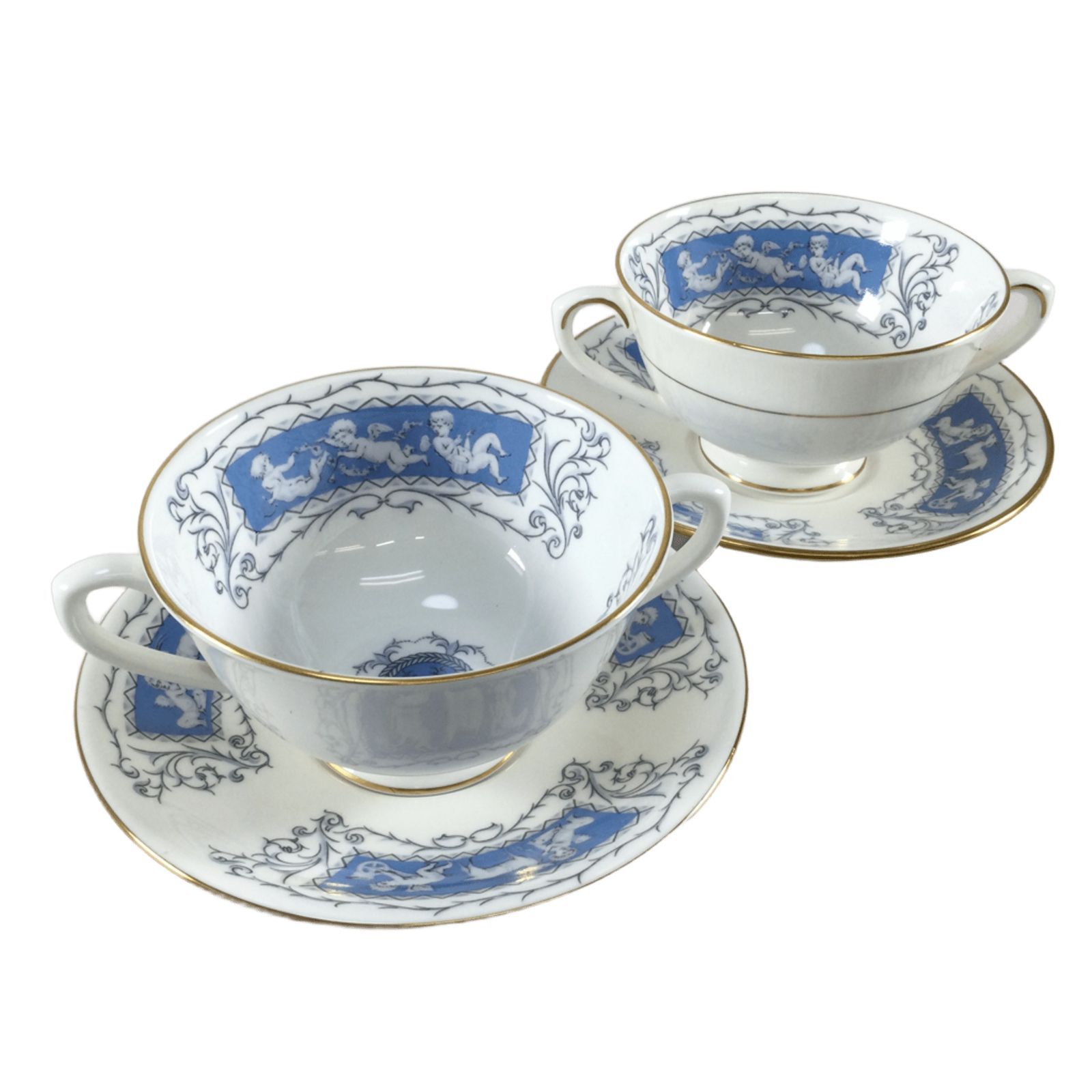 カップ Coalport コールポート Revelry レヴェリー ビンテージ 両手 カップ