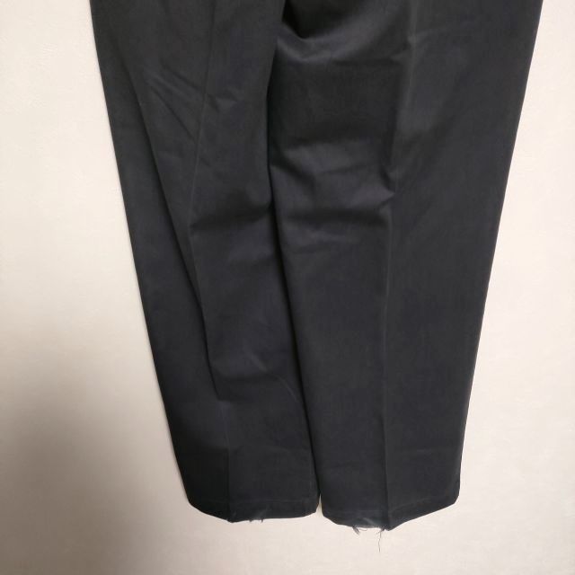 MAISON EUREKA ヴィンテージリメイクラップワイド チノパンツ ネイビー