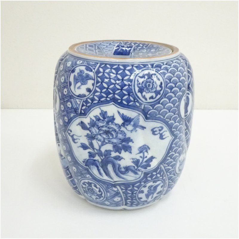 五良大甫呉祥瑞造 染付水指（保護箱） 水指し 茶道 茶道具 おしゃれ