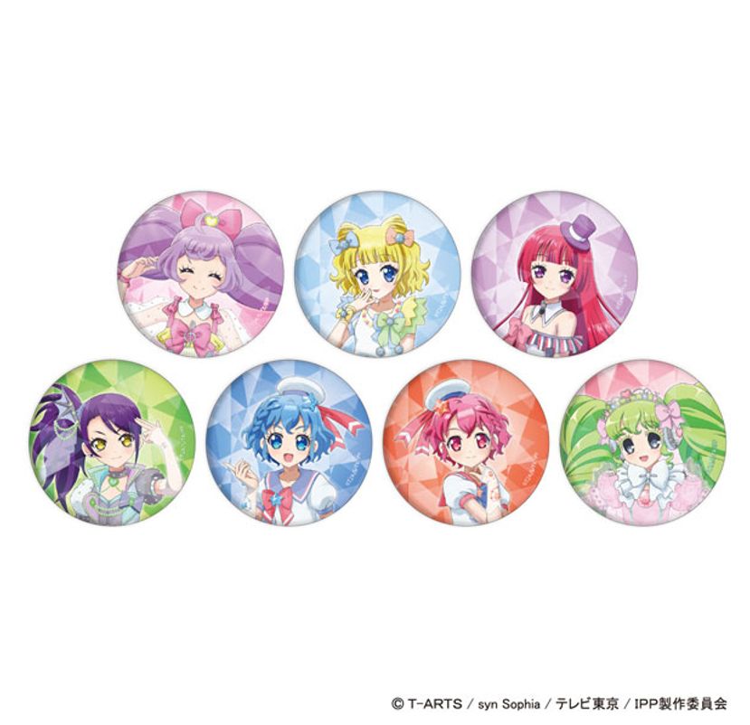 ホログラム缶バッジ「プリパラ」01/描き下ろしイラスト 全7種