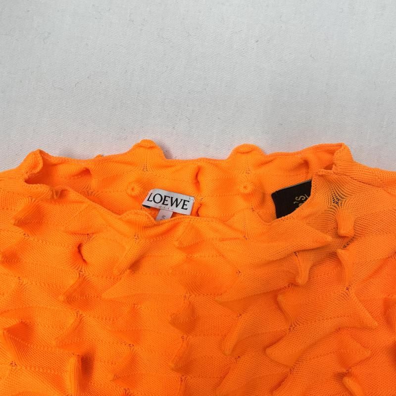 中古】LOEWE×Paula's Ibiza 3D Spike Knit Sweater サイズS オレンジ