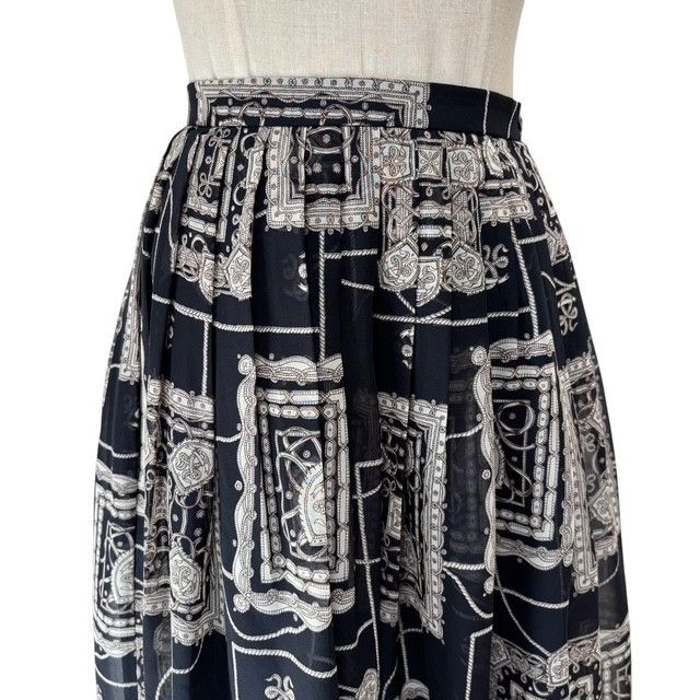 古着 バーバリーズ BURBERRYS ロング フレアスカート クリーニング済み