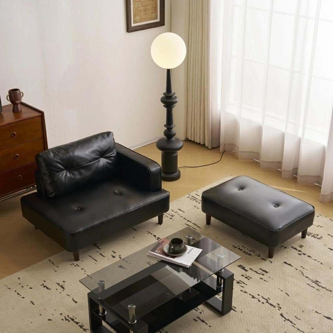  ソファ ソファベッド 二人掛け 三人掛け L字ソファ オットマン付き 多機能 PUレザー クッション付き 高密度クッション 耐久性 構造 カウチソファ インテリア 住まい 日用品 収納 リラックス 幅120cmソファ 2人掛け 3人掛けソファ ソファ ソファベッド