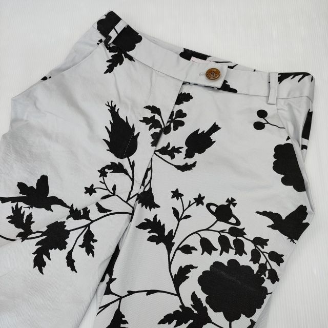 美品✨Vivienne Westwood RED RABEL 花柄パンツ Vivienne Westwood Red Label 花柄 プリント パンツ ライトグレー