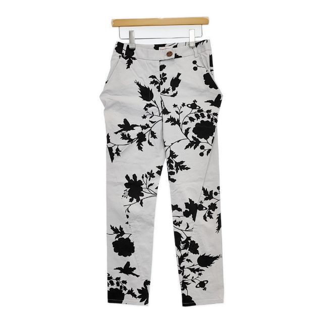 Vivienne Westwood Red Label 花柄 プリント パンツ ライトグレー