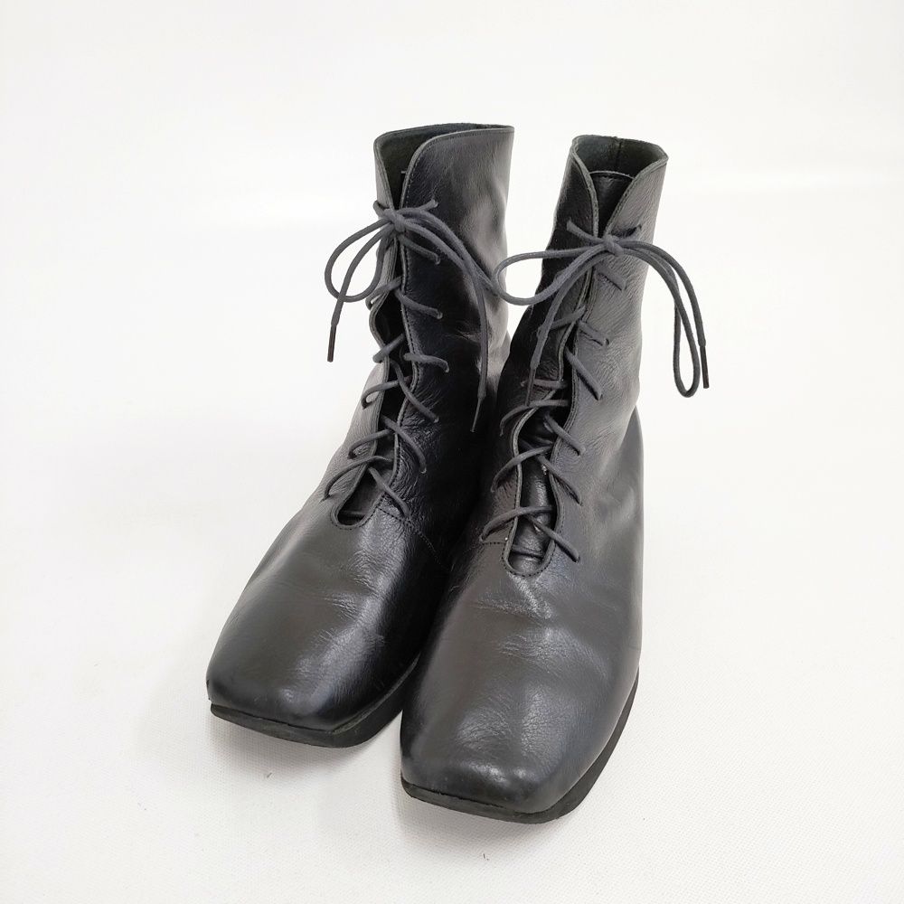 JURGEN LEHL レースアップ レザー サイズ23cm ブーツ ブラック
