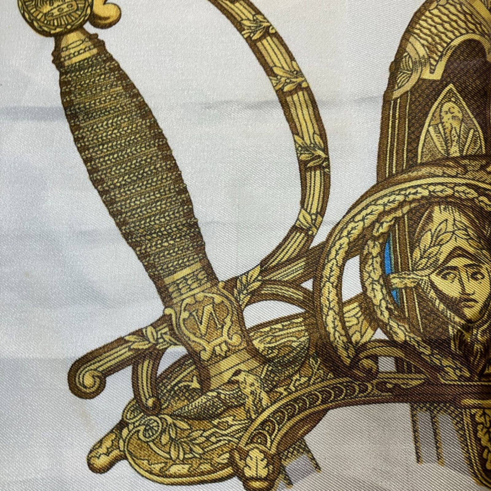 2511-160｜エルメス カレ 90 スカーフ シルク ブルー - メルカリ