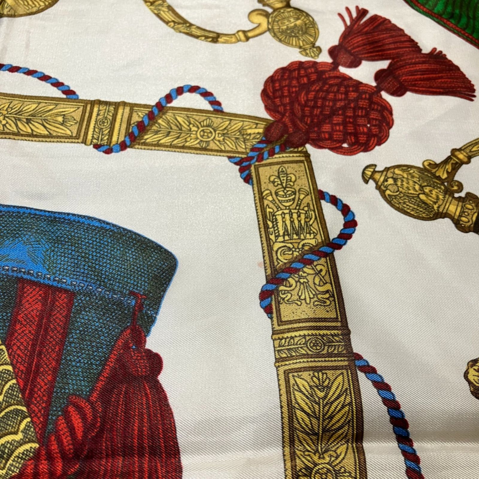 2511-160｜エルメス カレ 90 スカーフ シルク ブルー - メルカリ