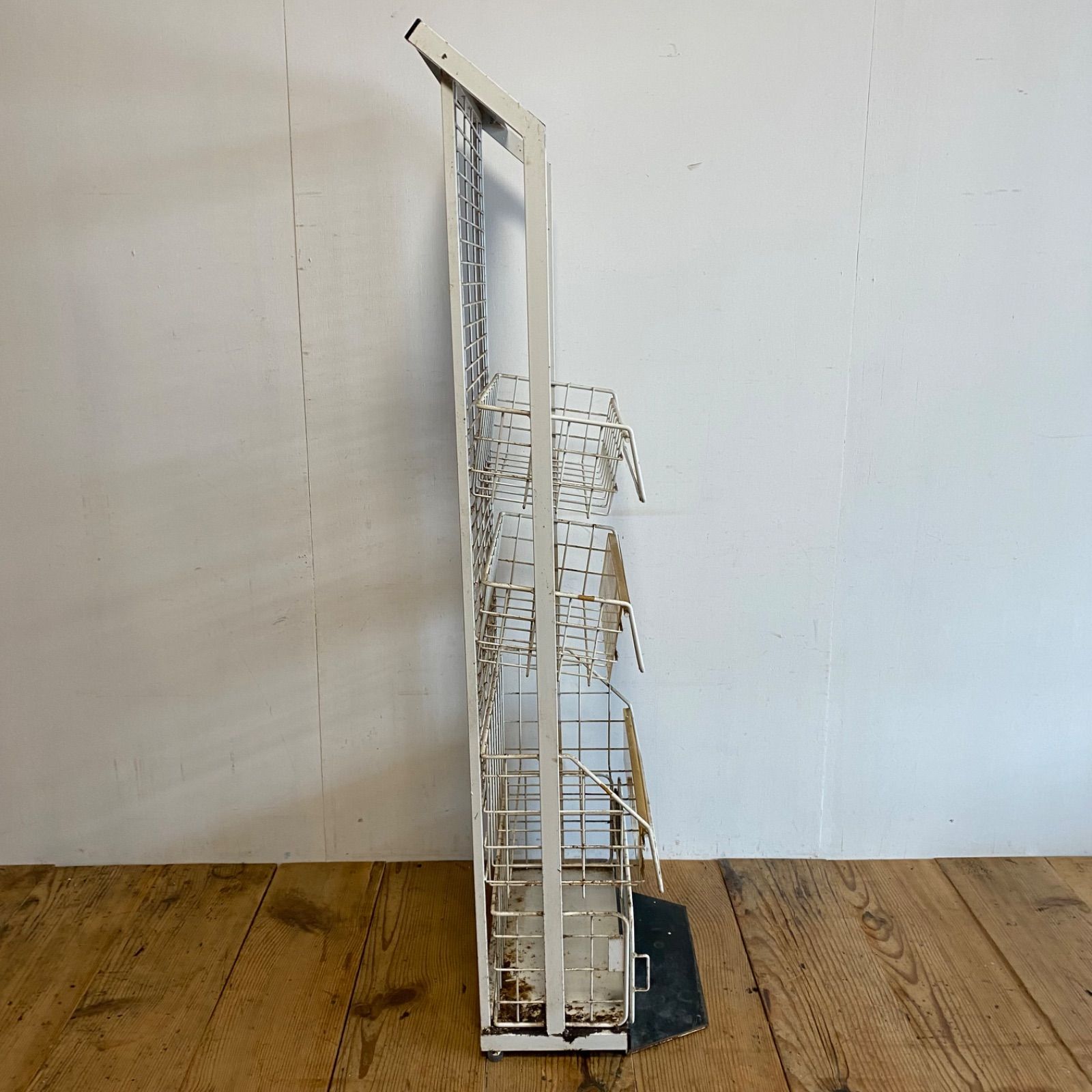 ヴィンテージ TOSHIBA 陳列棚 スチールラック 店舗什器 レトロ y520