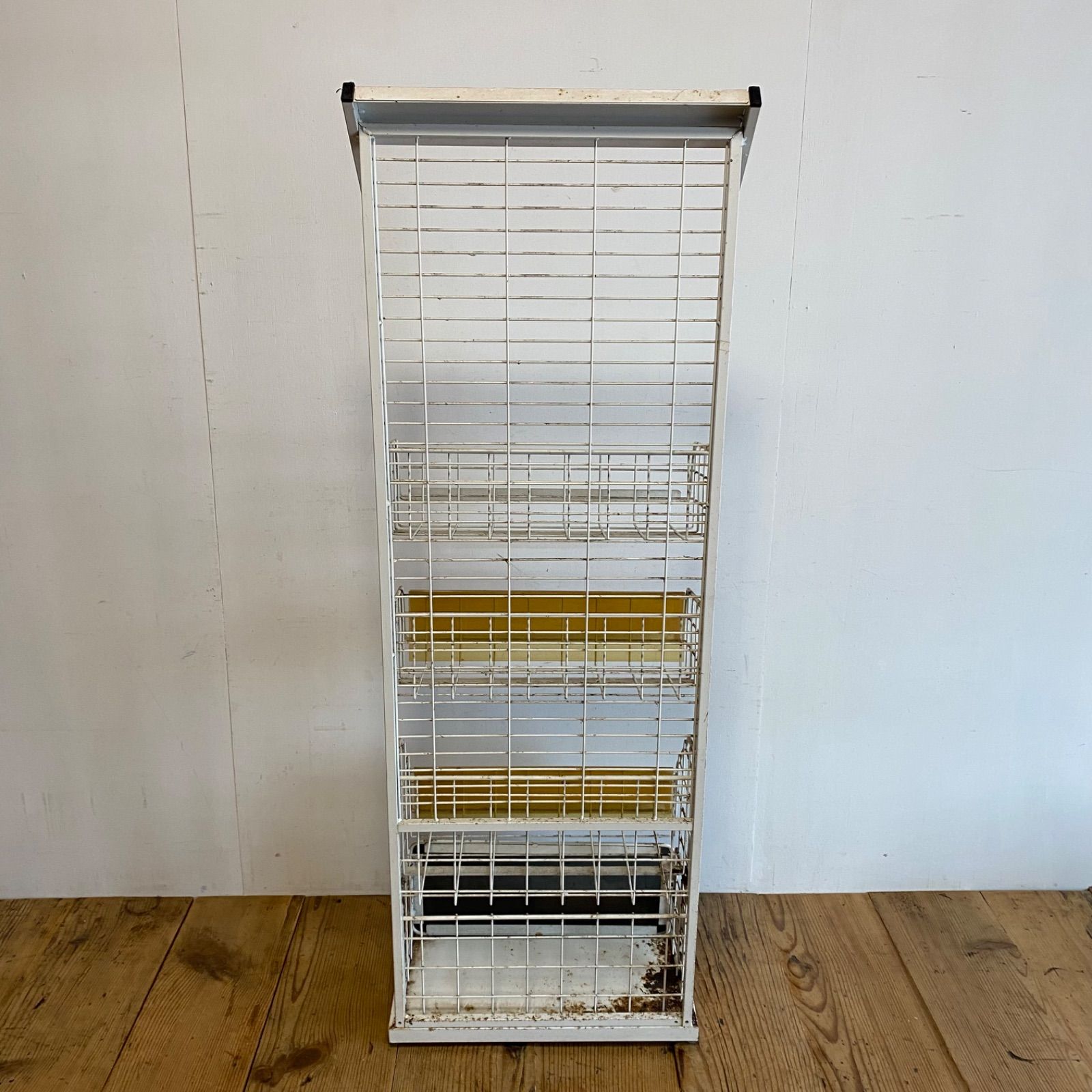 ヴィンテージ TOSHIBA 陳列棚 スチールラック 店舗什器 レトロ y520