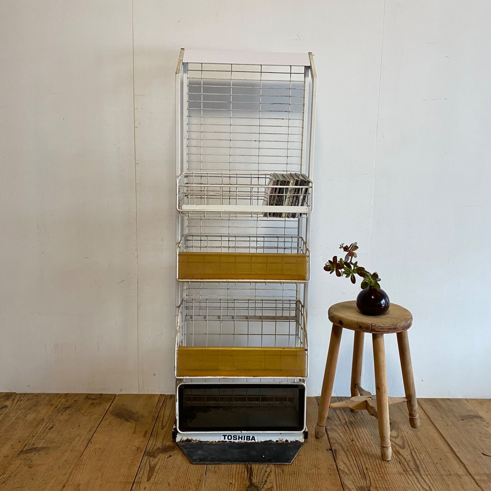 ビンテージ/レトロ/スチールラック/ワイヤーラック/ラック/陳列棚/店舗