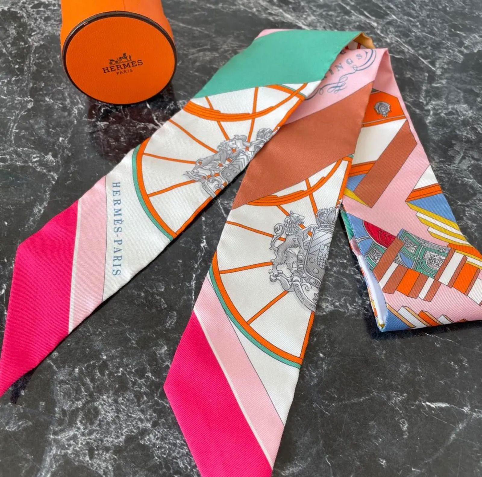 HERMES エルメス SPRINGS SPRINGS スプリングススプリングス ツイリー