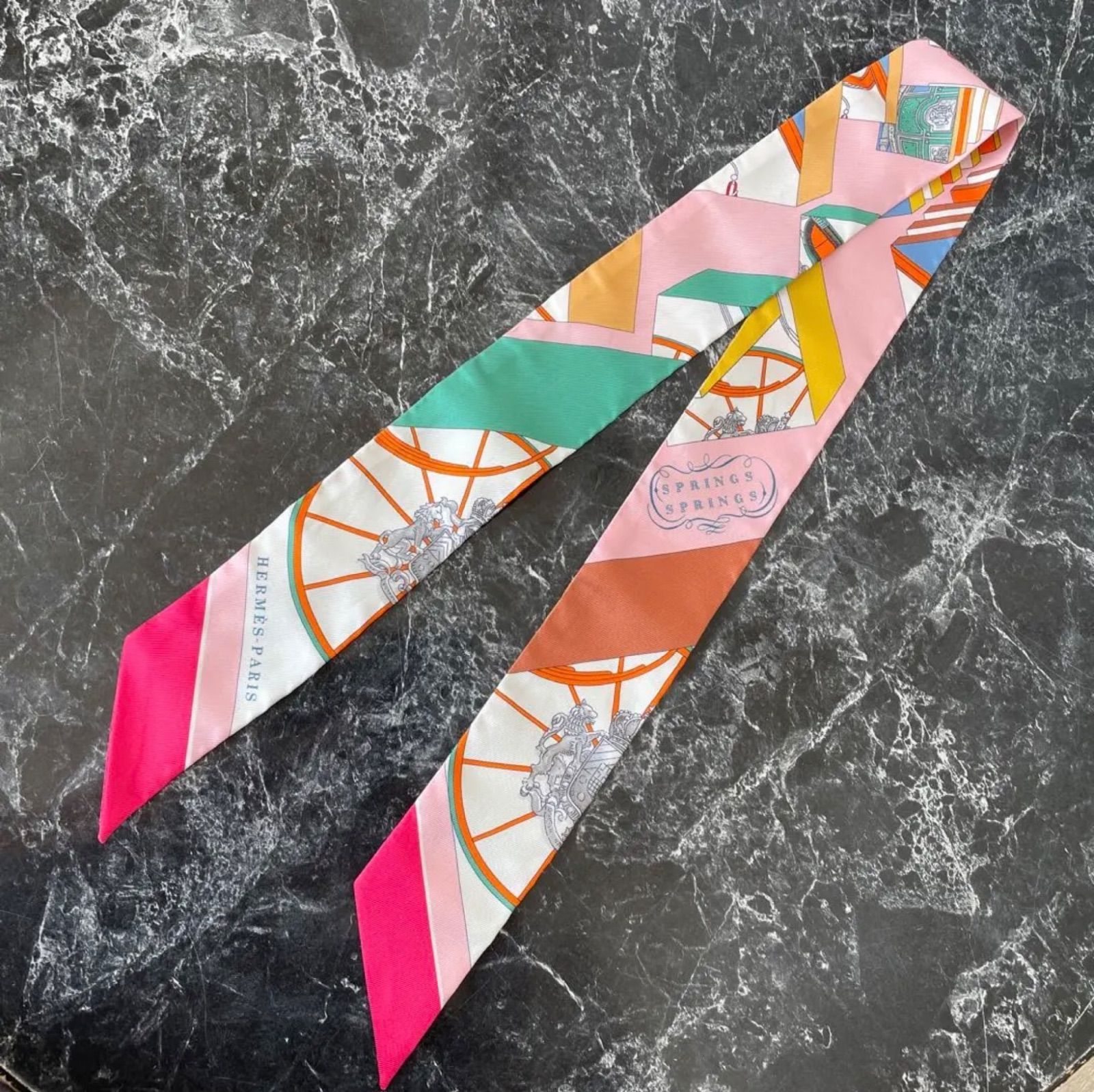 HERMES エルメス SPRINGS SPRINGS スプリングススプリングス ツイリー