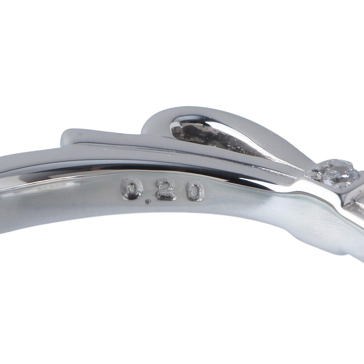 ヴァンドーム青山 ダイヤモンド リュバン リング K18PG 0.20ct 【公式 