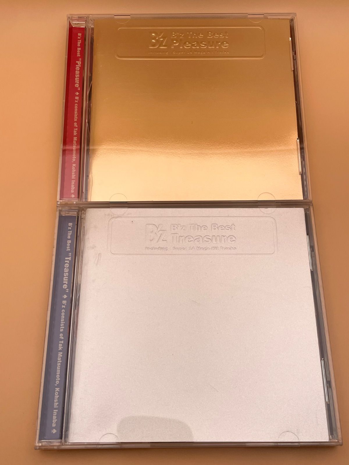 B′z CD 2枚セット 金 銀 Pleasure Treasure ベスト アルバム BEST