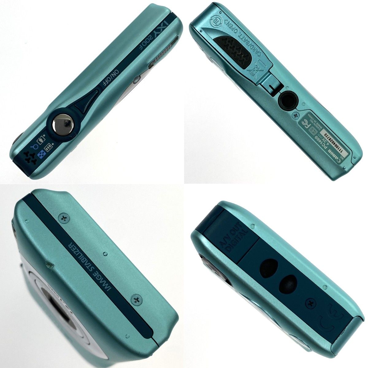 CANON キャノン コンパクトデジタルカメラ IXY 200F グリーン 動作確認