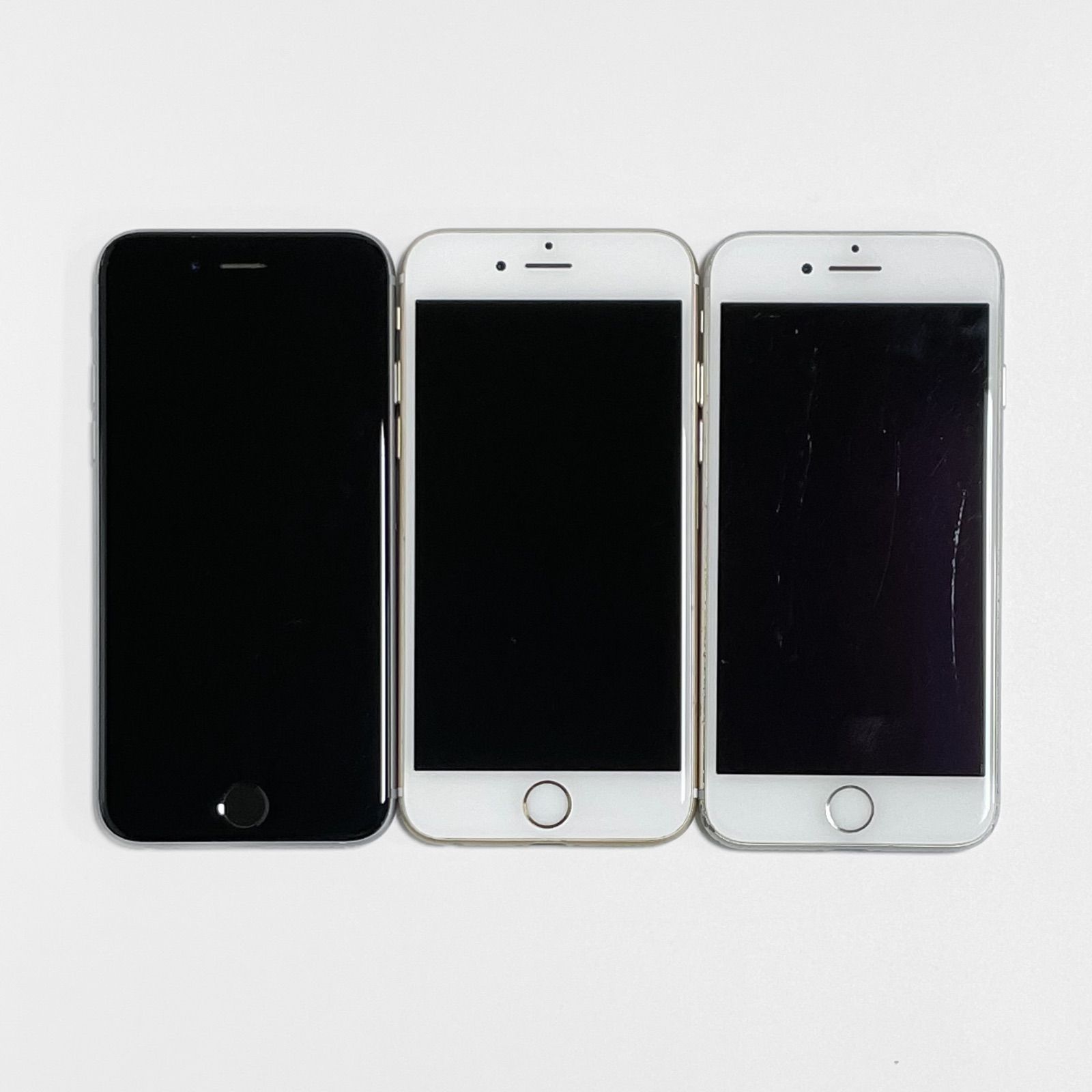 【ジャンク品】iPhone 6台まとめ売り 中古・ジャンク・3台まとめ売り】iPhone6 / 6s / 7 バッテリー80~95