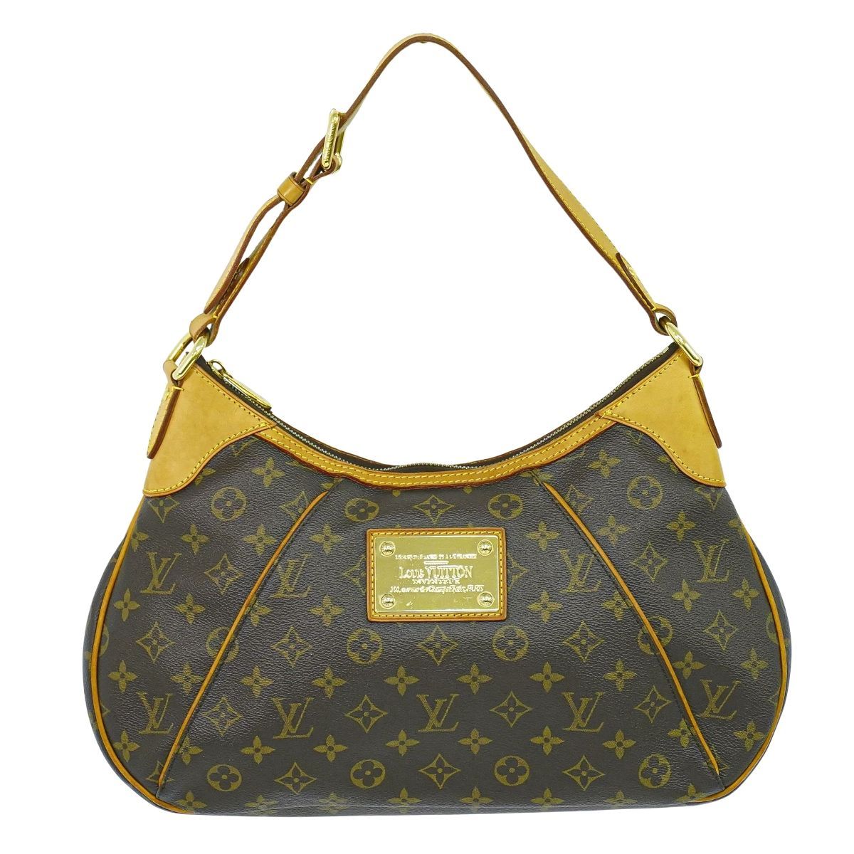 本物 ルイヴィトン LOUIS VUITTON LV テムズ PM モノグラム ショルダーバッグ ハンドバッグ ブラウン M56384 Thames ビトン バッグ 中古 本物 ルイヴィトン LOUIS VUITTON LV テムズ PM モノグラム ショルダー