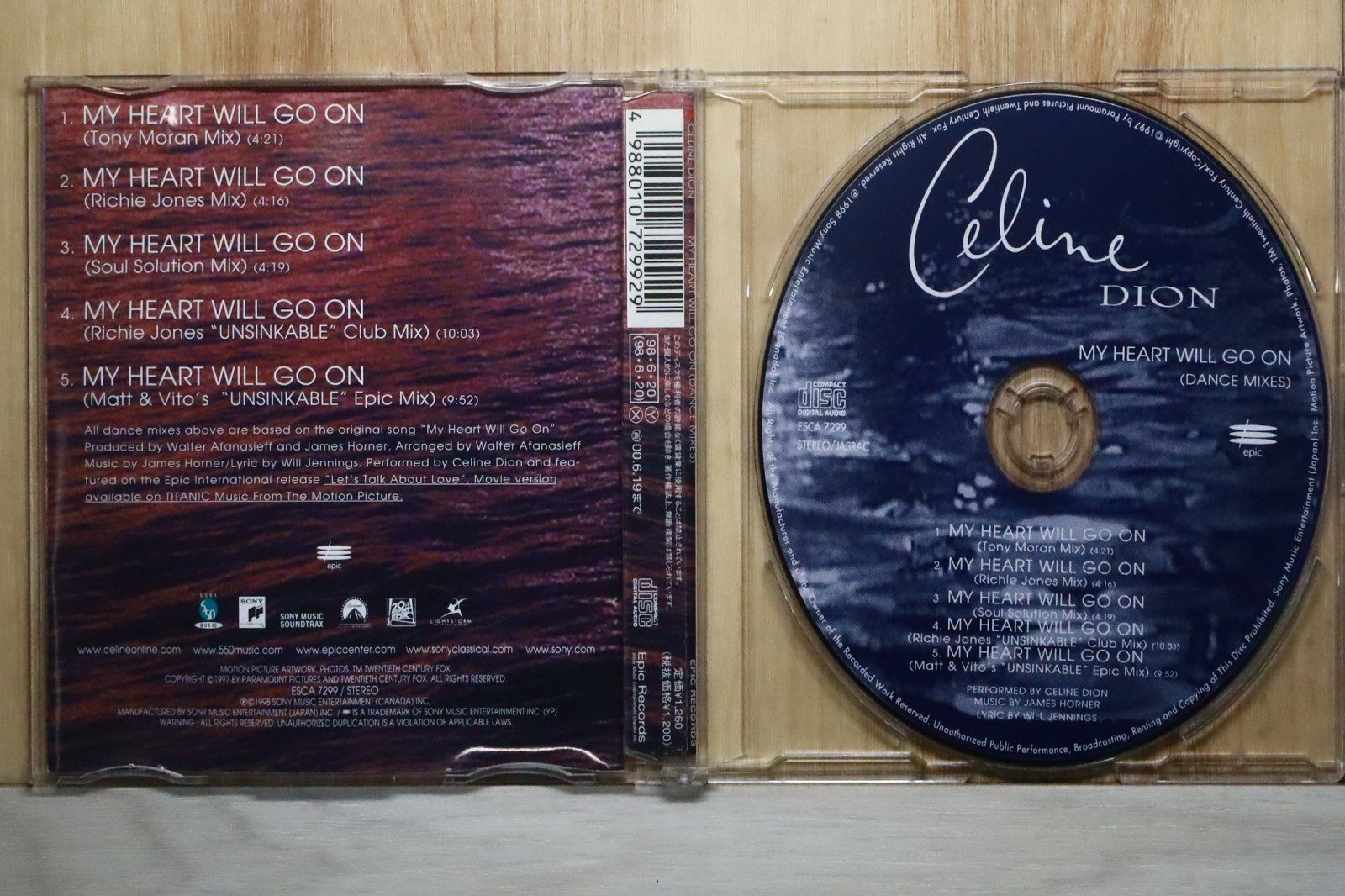 国内盤CD☆セリーヌ・ディオン/Celine Dion□ マイ・ハート・ウィル