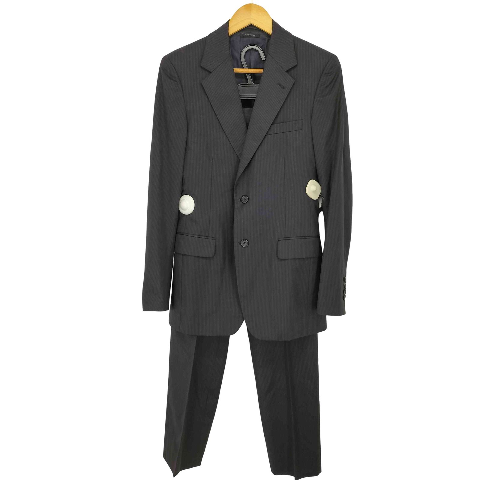 【PRADA】美品 プラダ イタリア製 ダブルスーツ ストライプ 50R プラダ PRADA ピンストライプ スーツセットアップ メンズ 44R - メルカリ