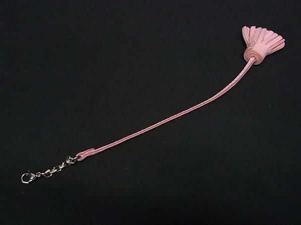 エルメス　カルメンチータ　しおり　ピンク　23cm 極美品 □美品□ HERMES エルメス カルメンチータ レザー シルバー金具 ミニ