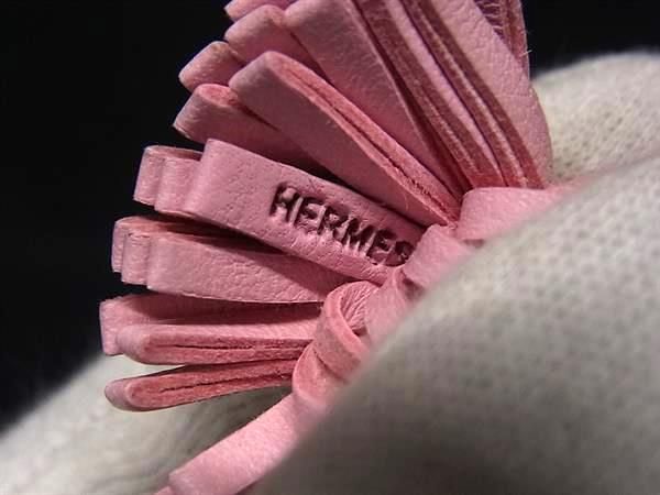 HERMES カルメンチータ レザー ミニタッセル ブックマーク エルメス
