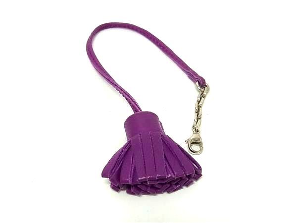 □極美品□ HERMES エルメス カルメンチータ レザー シルバー金具 ミニ