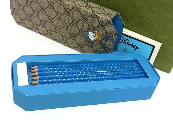 【新品未使用⭐︎】GUCCI x Disney グッチ 鉛筆6本セット □新品□未使用□ GUCCI グッチ ディズニーコラボ ドナルドダック 鉛筆