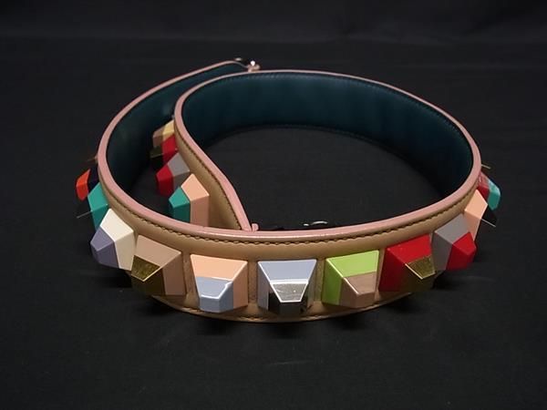 FENDI フェンディ レザー スタッズ バッグ用 ショルダーストラップ