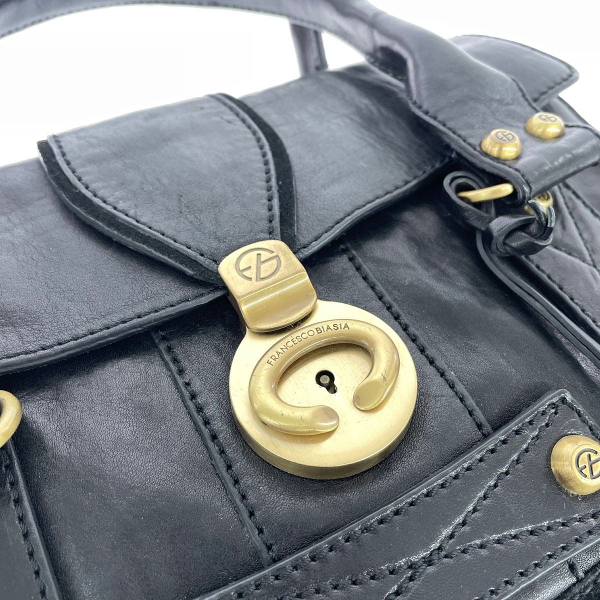 FRANCESCO BIASIA フランチェスコビアジア トートバッグ FBロゴ 